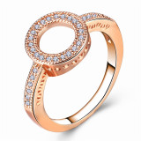 Geometric Crystal Fashion Ring