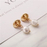 Pearl Long Drop Dangle Earrings