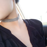 Rhinestone Crystal Choker Necklace