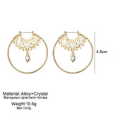 Circle Round Hoop Earrings For Women