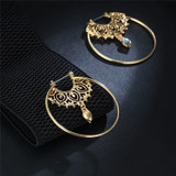 Circle Round Hoop Earrings For Women