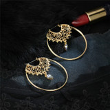 Circle Round Hoop Earrings For Women