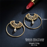Circle Round Hoop Earrings For Women