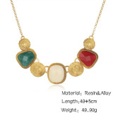 Vintage Multicolor Geometric Choker Necklace Vintage Multicolor Geometric Choker Necklace
