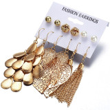 Bohemia Leaves Tassel Drop Earrings For Women