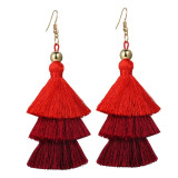 Bohemian Multilayer Tassel Earrings For Women