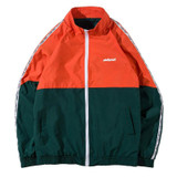 Hip Hop Mens Patchwork Windbreaker Jacket Hip Hop Mens Patchwork Windbreaker Jacket