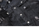 Wolf Embroidery Quality Denim Jacket