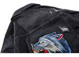 Wolf Embroidery Quality Denim Jacket