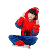 Childrens onesie pajamas for kids - animals hooded pajama set