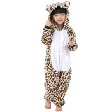 Childrens onesie pajamas for kids - animals hooded pajama set