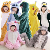 Childrens onesie pajamas for kids - animals pajama set