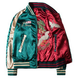 Reverisble Embroidery Bomber Jacket