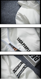 Fashionable Hooded Casual Windbreaker Bomber Jacket