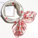 Soft Silk Square Scarf Headband