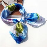 Soft Silk Square Scarf Headband