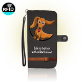 Dachshund Wallet Case For iPhone & Samsung