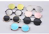 Vintage Round Metal Steampunk Sunglasses