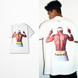 Printed Cotton Retro T Shirt Unisex