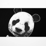 Panda Printed Cotton T Shirt Unisex