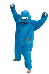 Cookie Monster Adult Onesie Pajamas