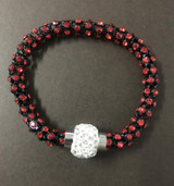 Silver Charm Crystal Bracelet