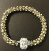 Silver Charm Crystal Bracelet