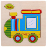 Wooden 3D Puzzle Jigsaw Wooden Toys For Children Cartoon Animal Puzzles Intelligence Kids Children Educational Toy