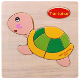 Wooden 3D Puzzle Jigsaw Wooden Toys For Children Cartoon Animal Puzzles Intelligence Kids Children Educational Toy
