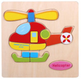 Wooden 3D Puzzle Jigsaw Wooden Toys For Children Cartoon Animal Puzzles Intelligence Kids Children Educational Toy