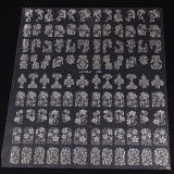 Gold 3D Nail Art Stickers Decals