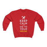 Keep Calm & Go To Your Man Cave Crewneck Sweatshirt