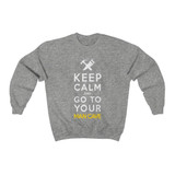 Keep Calm & Go To Your Man Cave Crewneck Sweatshirt