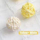 Rattan Ball String Lights
