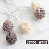 Rattan Ball String Lights