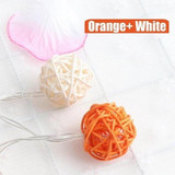 Rattan Ball String Lights
