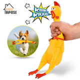 Screaming Chicken Pets Dog Toys Squeeze Squeaky Sound Funny Toy Safety Rubber For Dogs