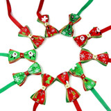 10Pcs/Set Cute Christmas Dogs Tie Wedding Accessories