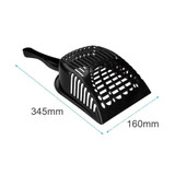 Multifunctional Cat Litter Scoop Black Pooper Scooper