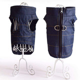 Summer Dog Costume Denim Vest