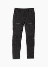 Konus Men's 5 Pocket Slim Pants with Cargo pockets - Black