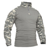 T-shirts Men Camouflage Tactical Combat T-shirts Long Sleeve Military
