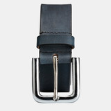 Finelaer Mens Genuine Leather Blue Belt With Buckle Finelaer Mens Genuine Leather Blue Belt With Buckle