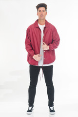 COACHS JACKET- MAROON