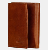 Men Full Grain Brown Leather Billfold RFID Wallet | Finelaer