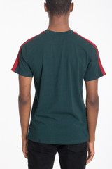DUAL STRIPE TEE- GREEN