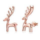Santa's Reindeers Stud Earrings