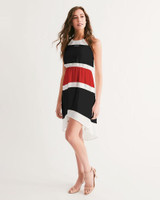 Wakerlook Women's High-Low Halter Dress