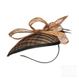 Adorable bronze Fascinator headband Wedding Tea Party Cocktail Hat