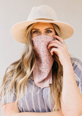 Boho Bandana Face Mask Rose